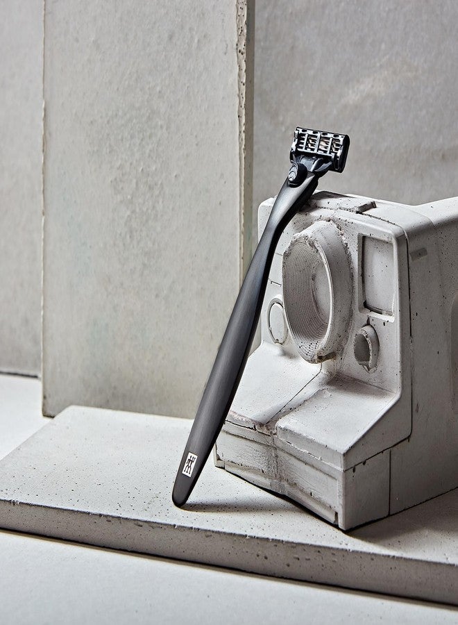 ZWILLING Beauty TWINOX Men’s Facial Razor, Matte Black - Image 3